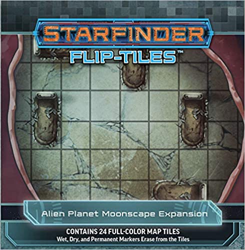 Starfinder RPG FlipTiles Alien Planet Moonscape Expansion