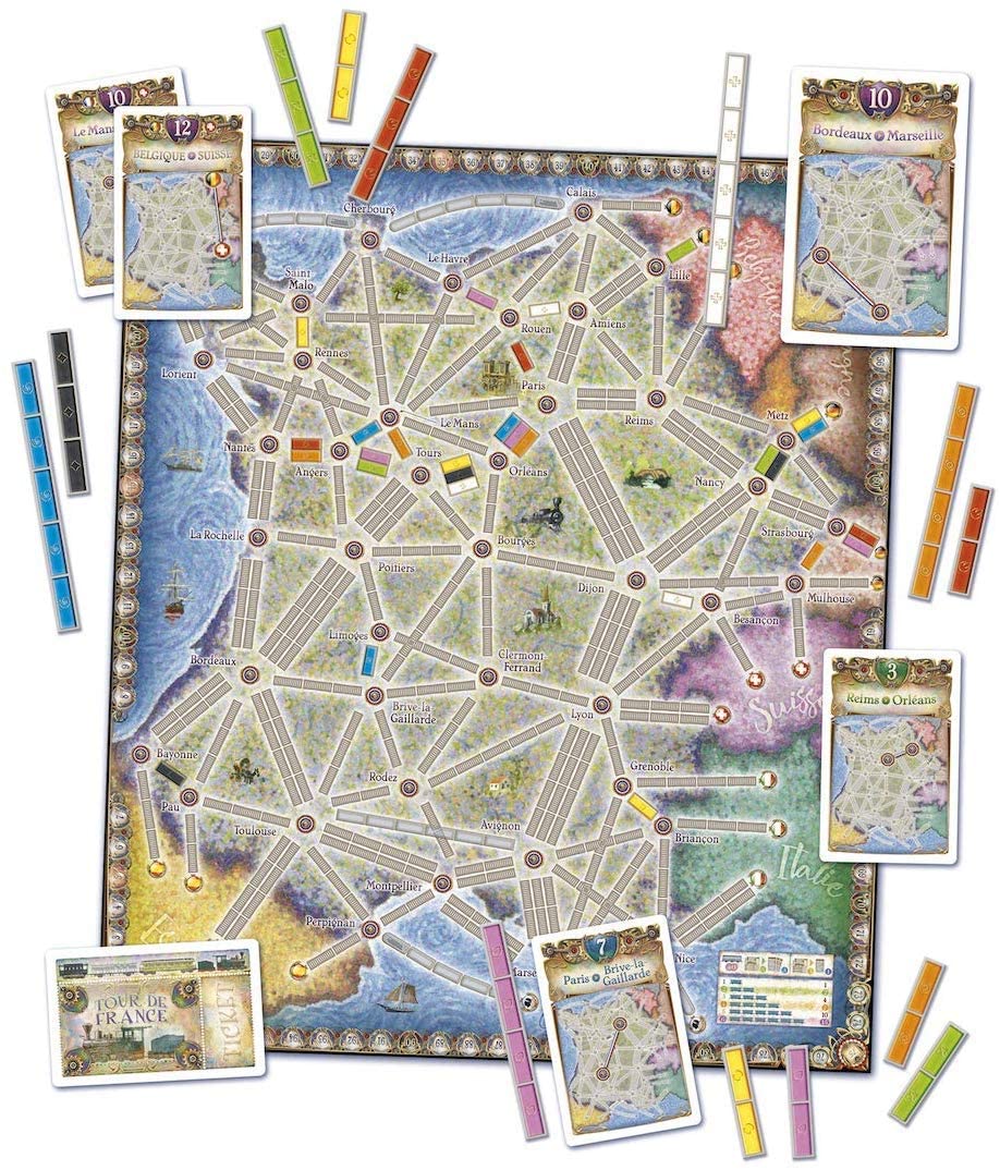 Ticket to Ride France/Old West Map 6 - Image 4