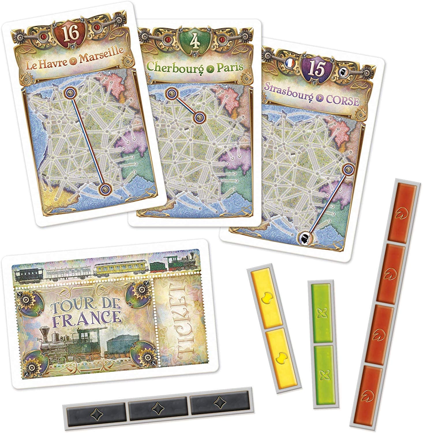 Ticket to Ride France/Old West Map 6 - Image 3