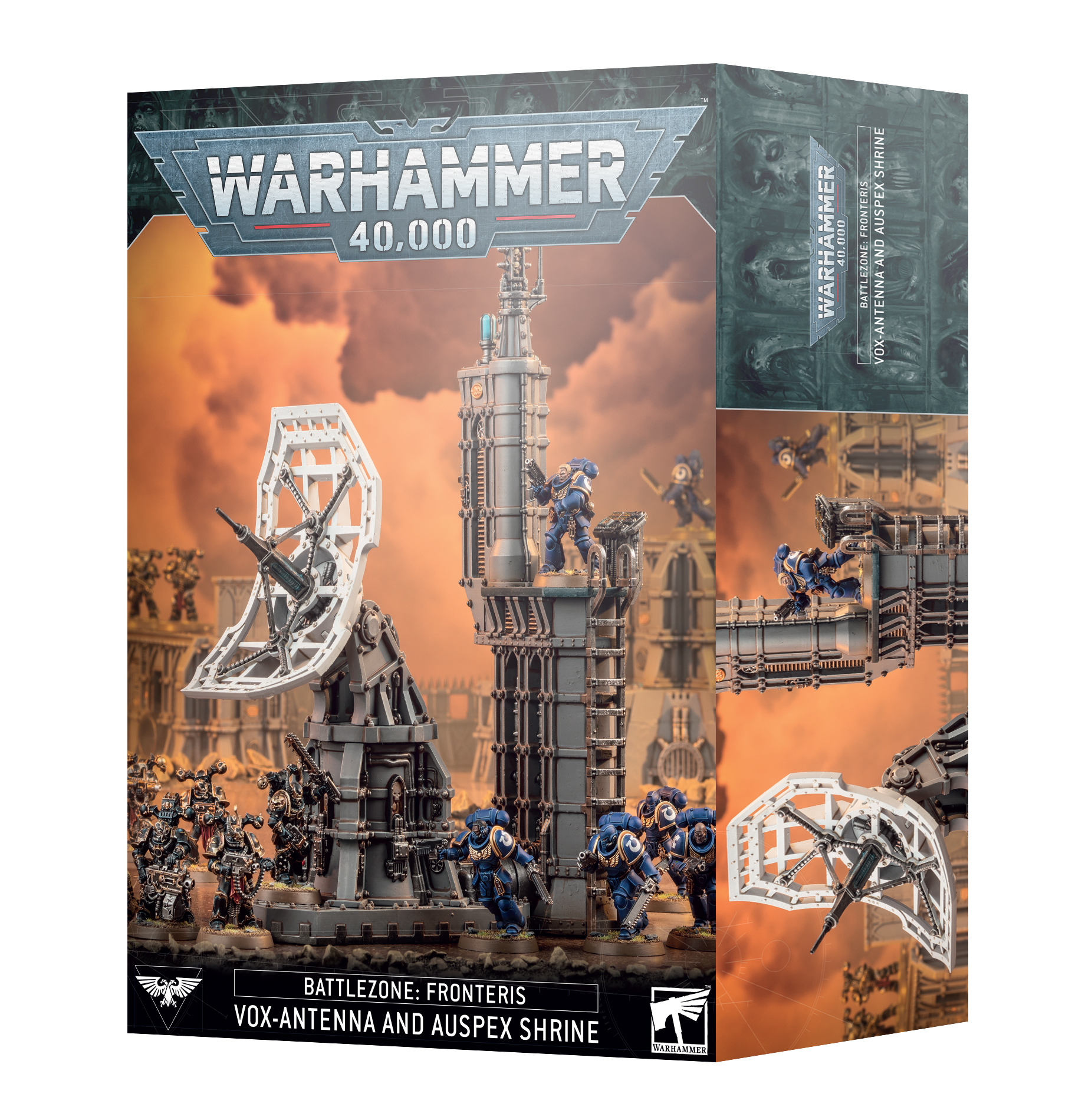 GW Warhammer 40k Battlezone Fronteris Vox-Antenna and Auspex Shrine