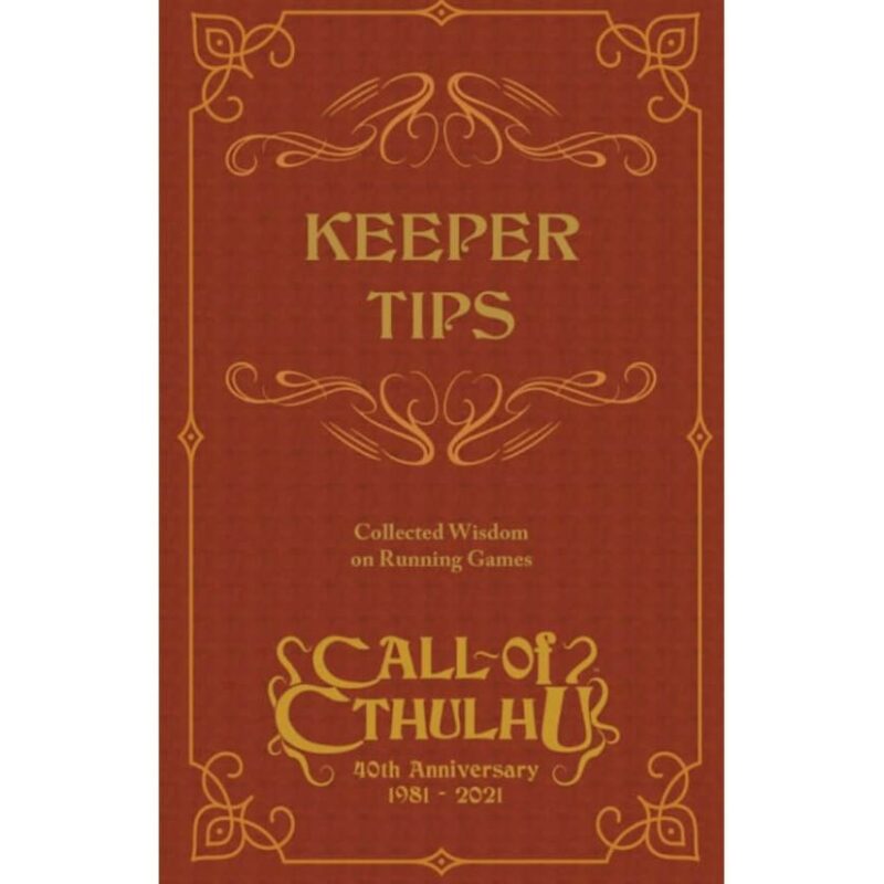 Call of Cthulhu RPG 7th Edition Keeper Tips Book Collected Wisdom