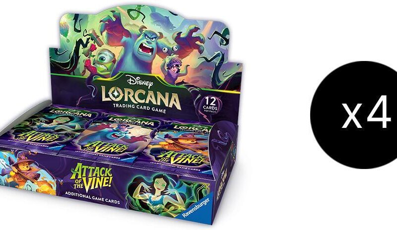 Disney Lorcana Attack of the Vine! Booster Box FACTORY SEALED CASE