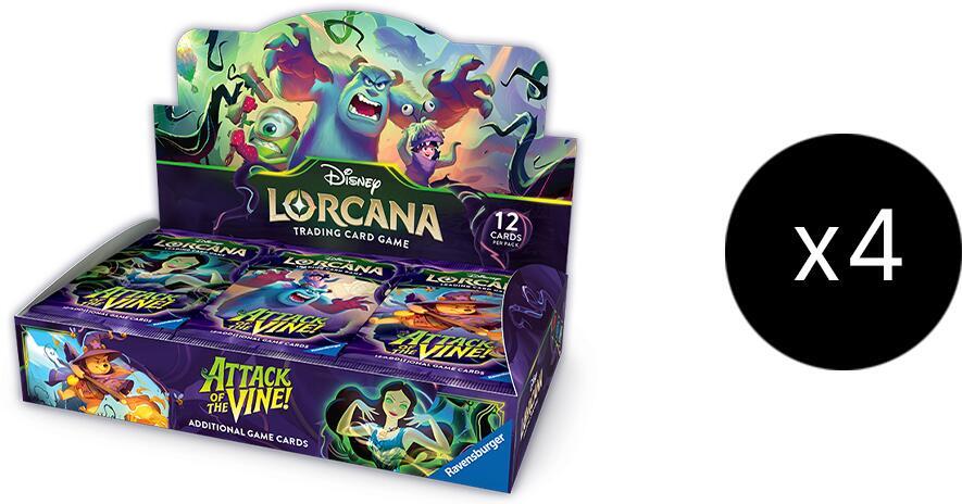Disney Lorcana Attack of the Vine! Booster Box FACTORY SEALED CASE
